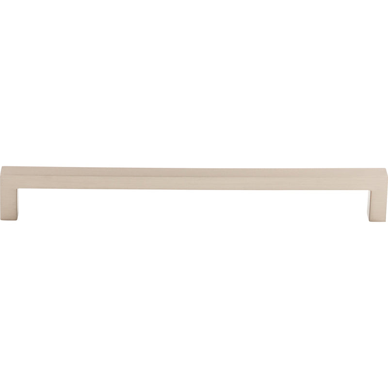 Square Bar Pull 8 13/16 Inch (c-c) Brushed Satin Nickel