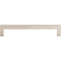 Square Bar Pull 6 5/16 Inch (c-c) Brushed Satin Nickel