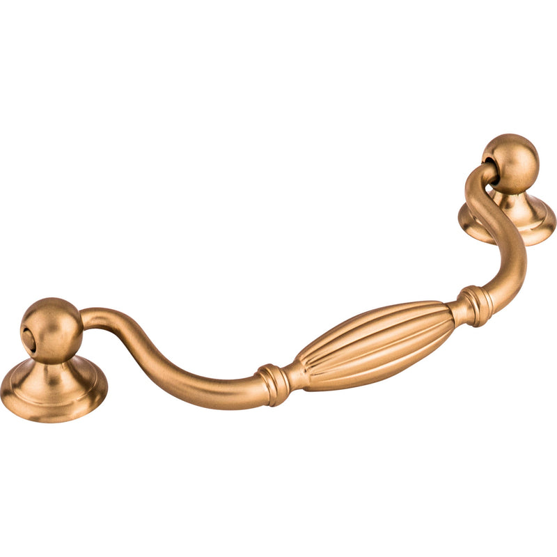 Tuscany Drop Pull 5 1/16 Inch (c-c) Brushed Bronze