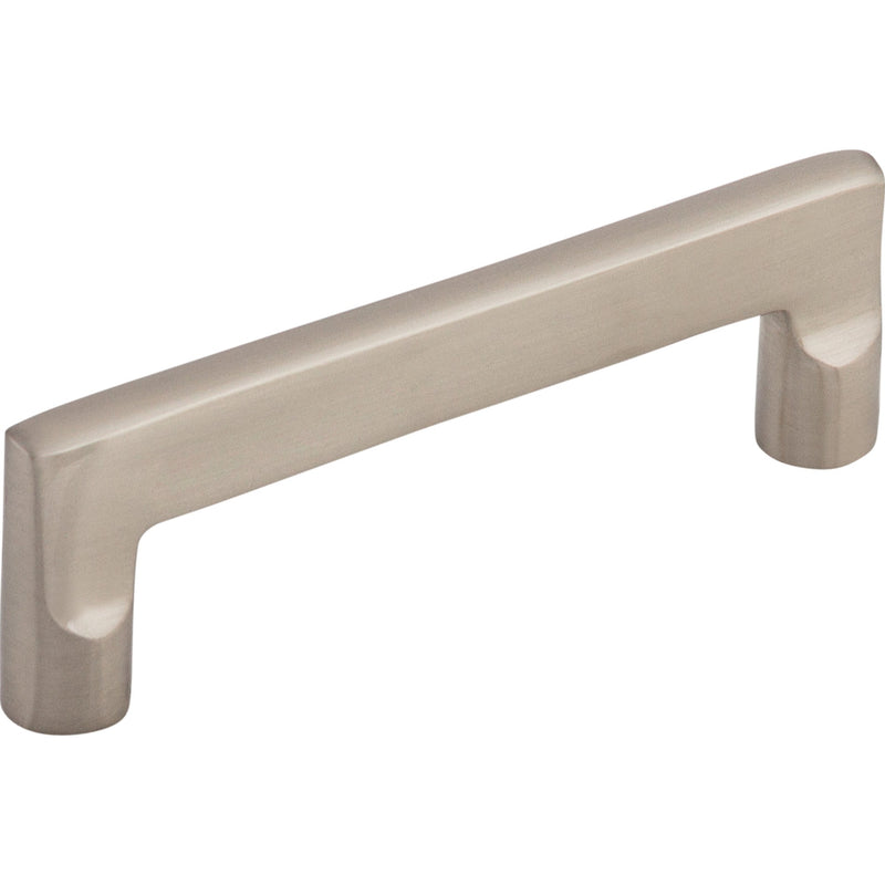 Aspen II Flat Sided Pull 4 Inch (c-c) Brushed Satin Nickel