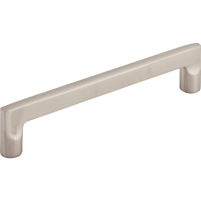 Aspen II Flat Sided Pull 6 Inch (c-c) Brushed Satin Nickel