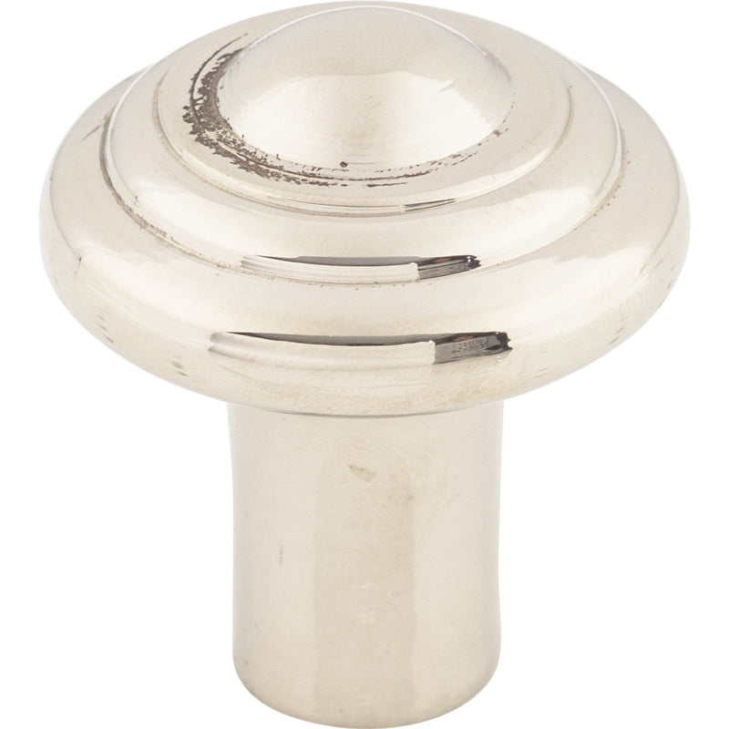 Aspen II Button Knob 1 1/4 Inch Polished Nickel