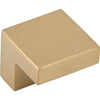 Square Knob 5/8 Inch (c-c) Honey Bronze