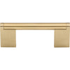 Princetonian Bar Pull 3 Inch (c-c) Honey Bronze