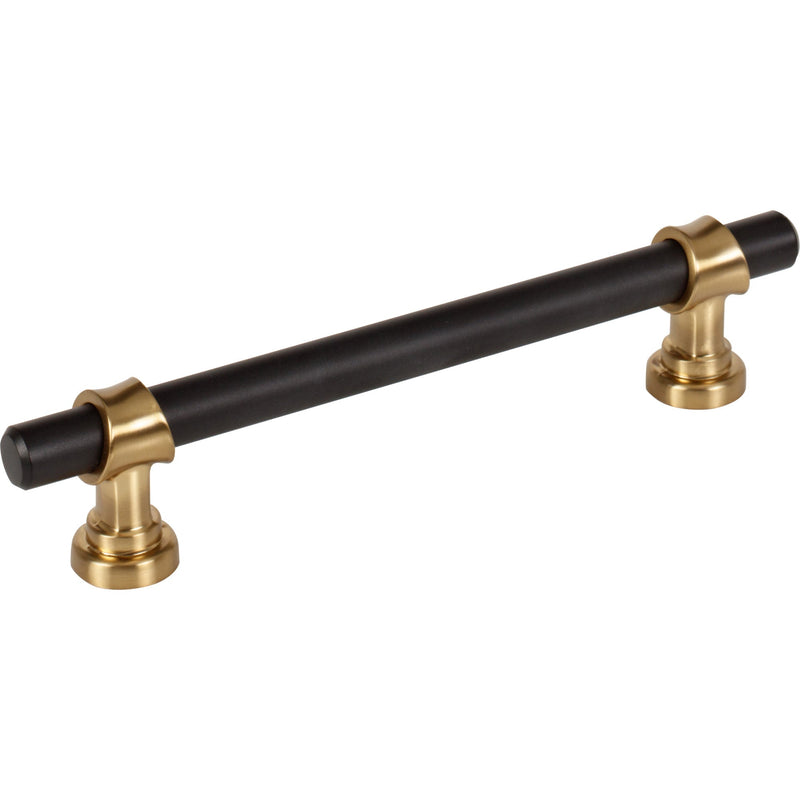 Bit Pull 5 1/16 Inch (c-c) Flat Black and Honey Bronze