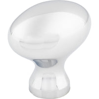 Egg Knob 1 1/4 Inch Polished Chrome