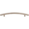 Curved Bar Pull 6 5/16 Inch (c-c) Brushed Satin Nickel