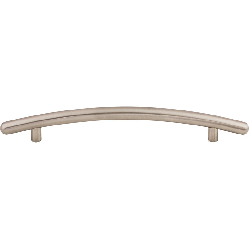 Curved Bar Pull 6 5/16 Inch (c-c) Brushed Satin Nickel