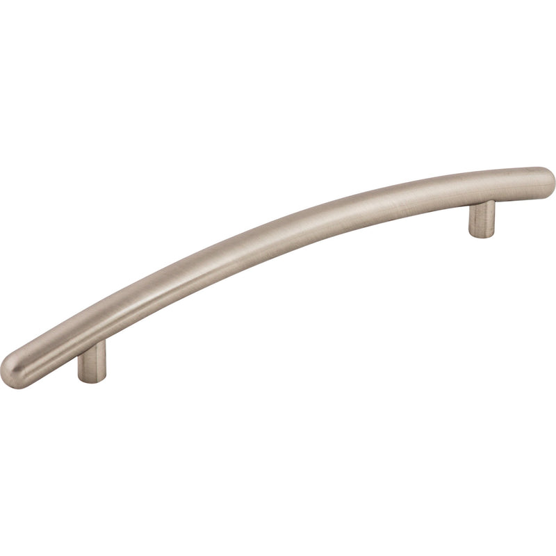 Curved Bar Pull 6 5/16 Inch (c-c) Brushed Satin Nickel