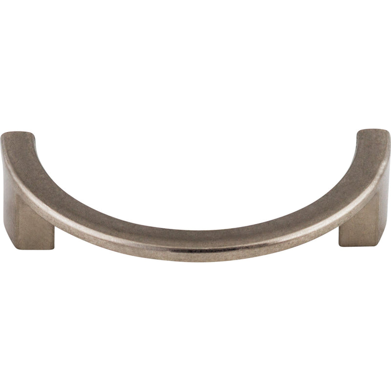 Half Circle Open Pull 3 1/2 Inch (c-c) Pewter Antique