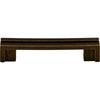 Flat Rail Pull 3 1/2 Inch (c-c) German Bronze