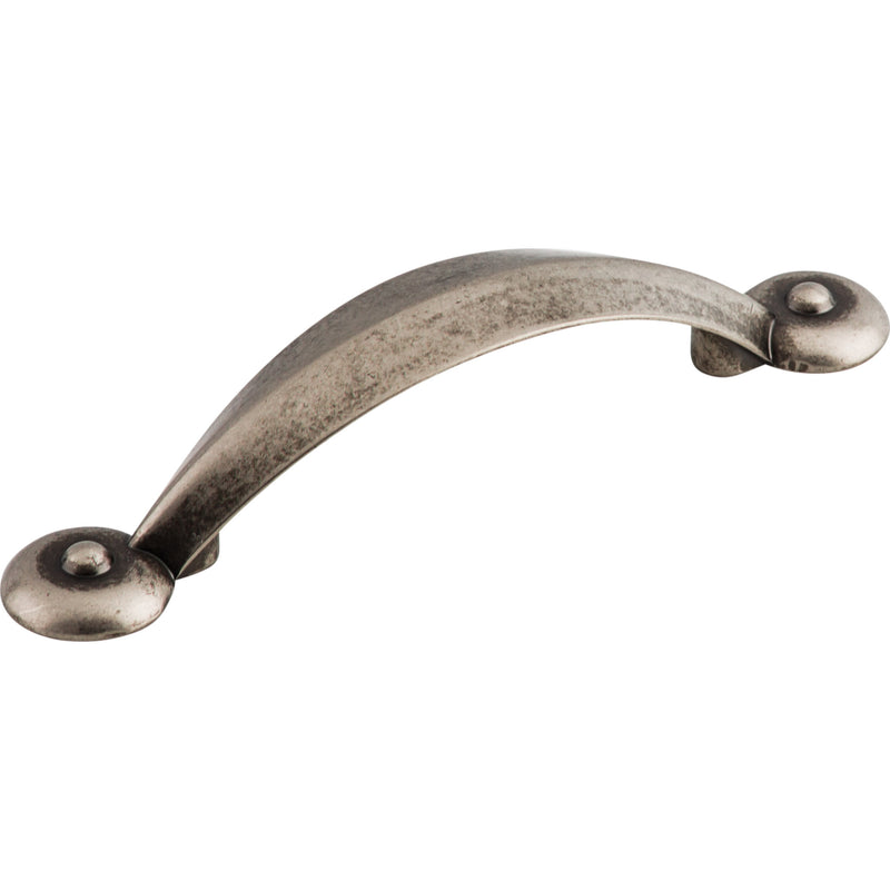 Angle Pull 3 Inch (c-c) Pewter Antique