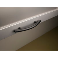 Curved Bar Pull 6 5/16 Inch (c-c) Brushed Satin Nickel