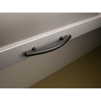 Curved Bar Pull 6 5/16 Inch (c-c) Flat Black